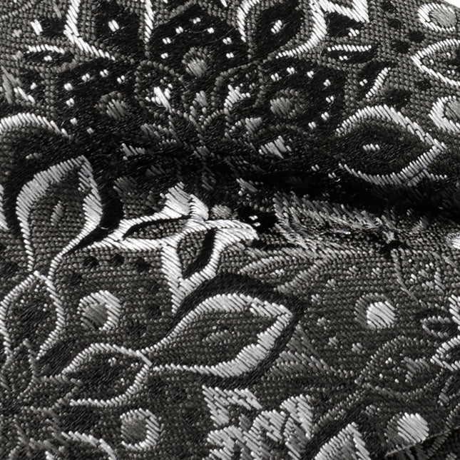 Kaleido Floral Charcoal Men's Bow Tie Cufflinks.com Bowtie - Paul Malone.com