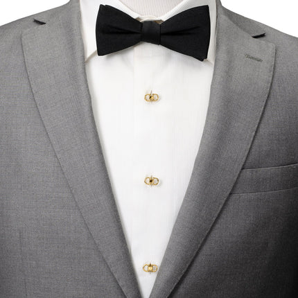 Horse Bit Gold Stainless Steel 5-Stud Set Ox and Bull Trading Co. Stud Set - Paul Malone.com