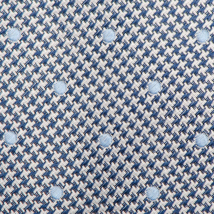 Dotted Herringbone Gray Silk Tie Ox and Bull Trading Co. Ties - Paul Malone.com