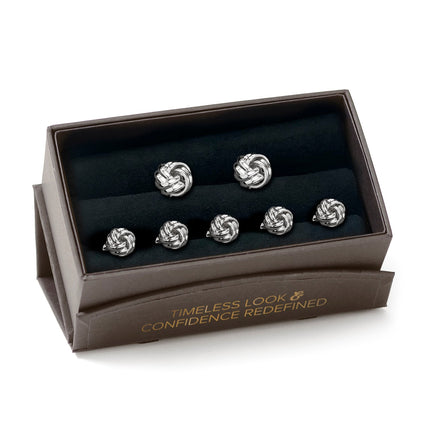 Silver Knot 5-Stud Set Ox and Bull Trading Co. Stud Set - Paul Malone.com