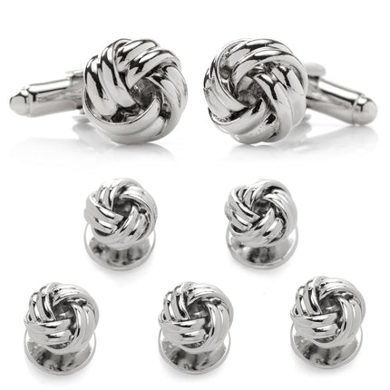 Silver Knot 5-Stud Set Ox and Bull Trading Co. Stud Set - Paul Malone.com