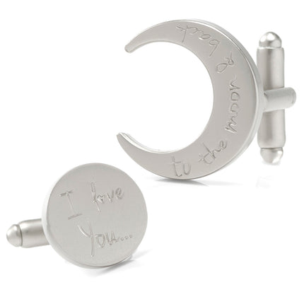 Love You to the Moon and Back Cufflinks Cufflinks.com Cufflinks - Paul Malone.com