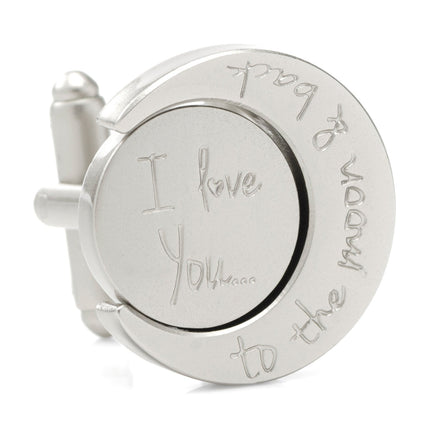 Love You to the Moon and Back Cufflinks Cufflinks.com Cufflinks - Paul Malone.com