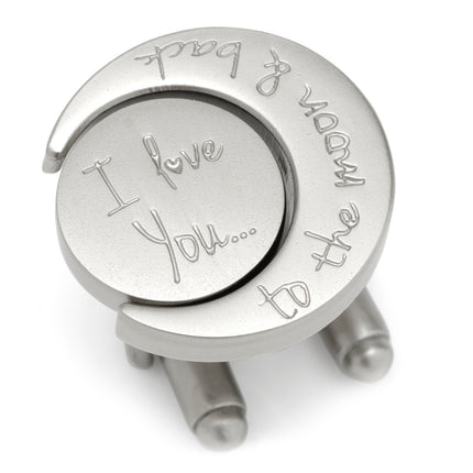 Love You to the Moon and Back Cufflinks Cufflinks.com Cufflinks - Paul Malone.com