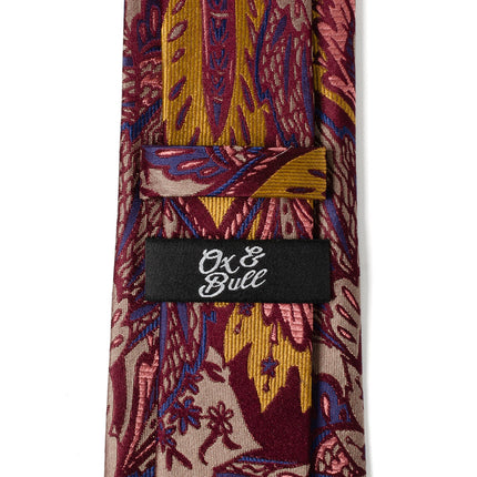 Multi Brown Patterned Men's Tie Ox and Bull Trading Co. Ties - Paul Malone.com