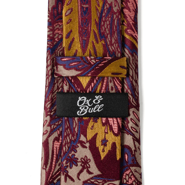Multi Brown Patterned Men's Tie Ox and Bull Trading Co. Ties - Paul Malone.com