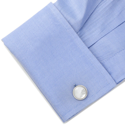 Silver and Mother of Pearl 5-Stud Set Ox and Bull Trading Co. Stud Set - Paul Malone.com