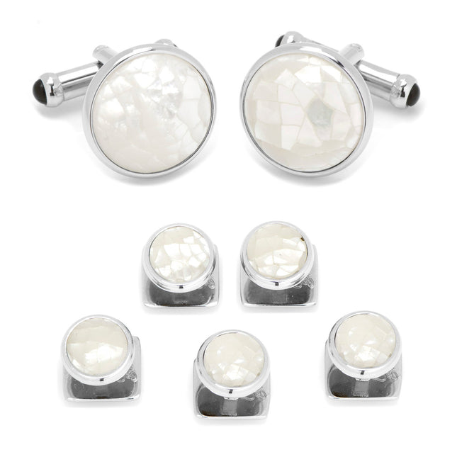 Mosaic Mother of Pearl 5-Stud Set Ox and Bull Trading Co. Stud Set - Paul Malone.com