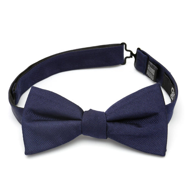 Navy Silk Bow Tie Cufflinks.com Bowtie - Paul Malone.com