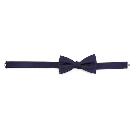 Navy Silk Bow Tie Cufflinks.com Bowtie - Paul Malone.com