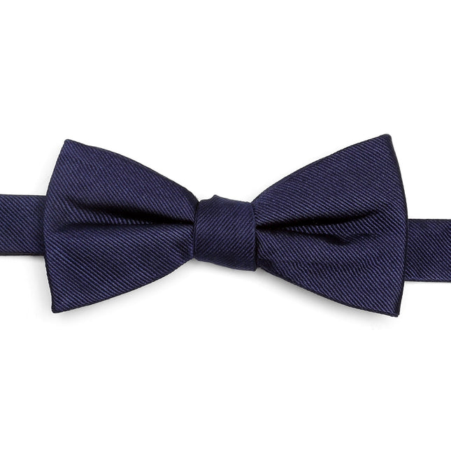 Navy Silk Bow Tie Cufflinks.com Bowtie - Paul Malone.com
