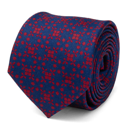 Navy/Red Patterned Men's Tie Ox and Bull Trading Co. Ties - Paul Malone.com