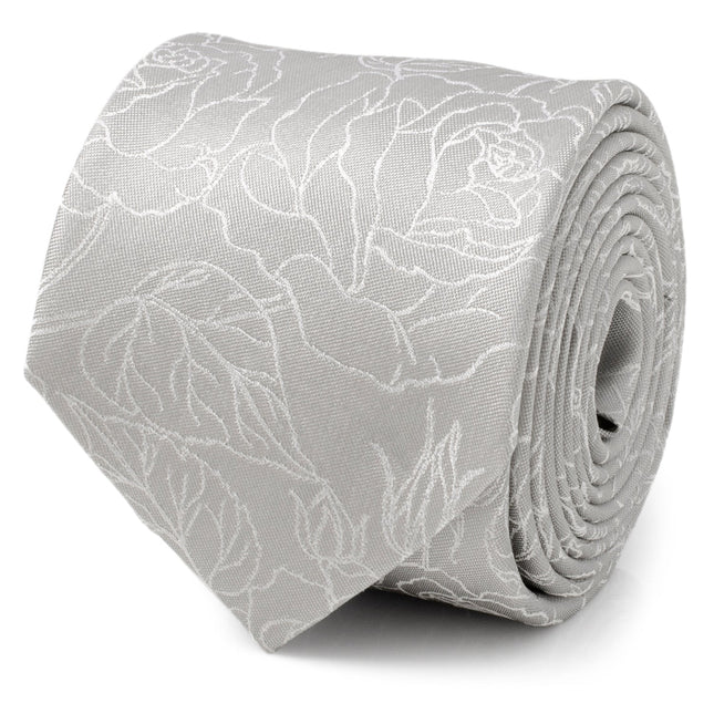 Floral Gray Men's Tie Ox and Bull Trading Co. Ties - Paul Malone.com