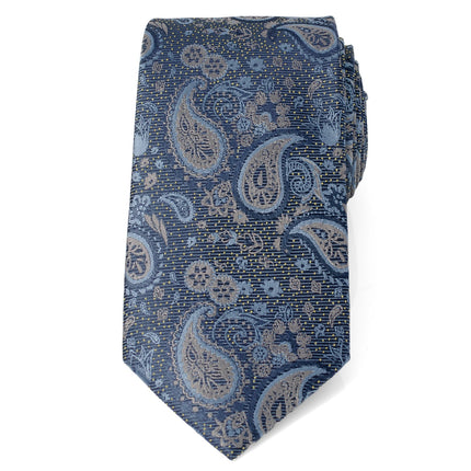 Blue & Gray Paisley Men's Tie Ox and Bull Trading Co. Ties - Paul Malone.com