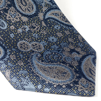 Blue & Gray Paisley Men's Tie Ox and Bull Trading Co. Ties - Paul Malone.com