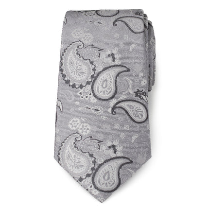Gray Paisley Men's Tie Ox and Bull Trading Co. Ties - Paul Malone.com