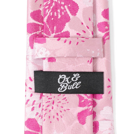 Pink Floral Men's Tie Ox and Bull Trading Co. Ties - Paul Malone.com