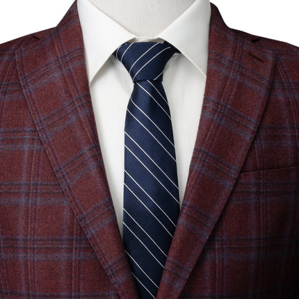 Classic Navy Stripe Men's Tie Ox and Bull Trading Co. Ties - Paul Malone.com