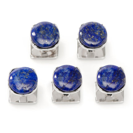 Sterling Silver Classic Formal Lapis 5-Studs Ox and Bull Trading Co. Studs - Paul Malone.com