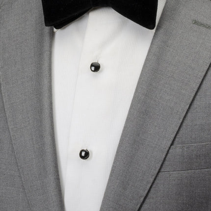 Sterling Silver Classic Formal Black Onyx 5-Studs Ox and Bull Trading Co. Studs - Paul Malone.com