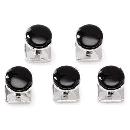 Sterling Silver Classic Formal Black Onyx 5-Studs Ox and Bull Trading Co. Studs - Paul Malone.com