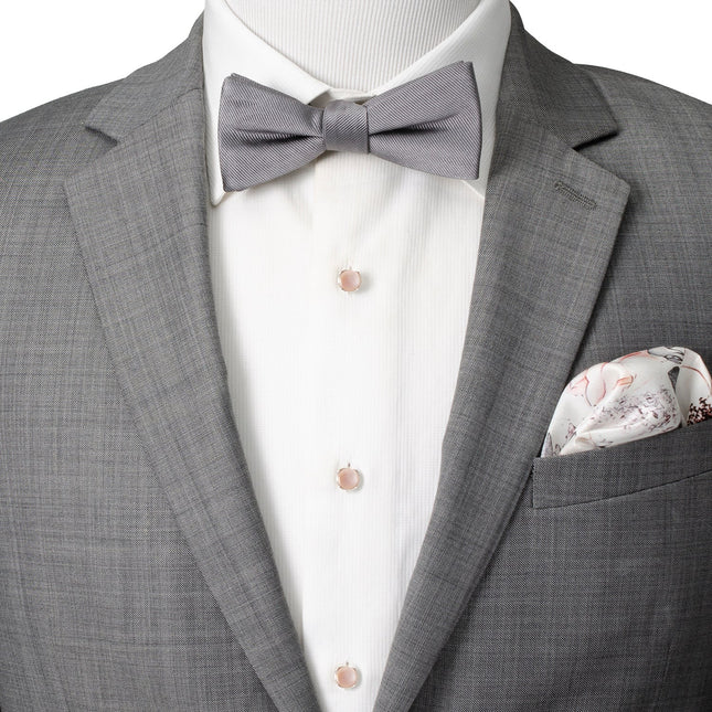 Sterling Silver Classic Formal Pink Mother of Pearl 5-Stud Set Ox and Bull Trading Co. Stud Set - Paul Malone.com