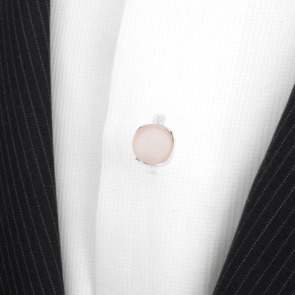 Sterling Silver Classic Formal Pink Mother of Pearl 5-Studs Ox and Bull Trading Co. Studs - Paul Malone.com