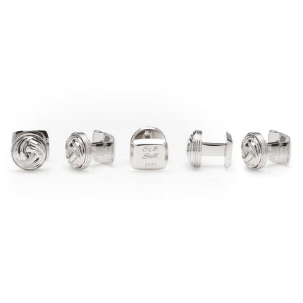 Modern Knot Sterling Silver 5-Studs Ox and Bull Trading Co. Studs - Paul Malone.com
