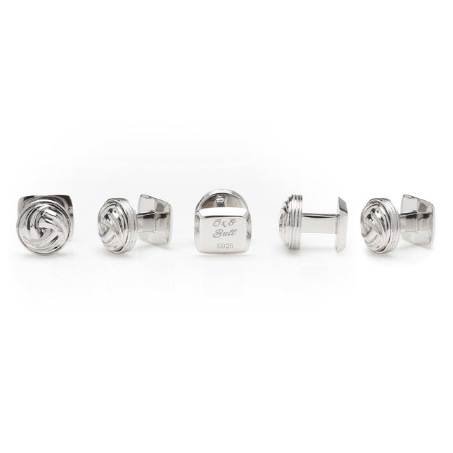 Modern Knot Sterling Silver 5-Studs Ox and Bull Trading Co. Studs - Paul Malone.com