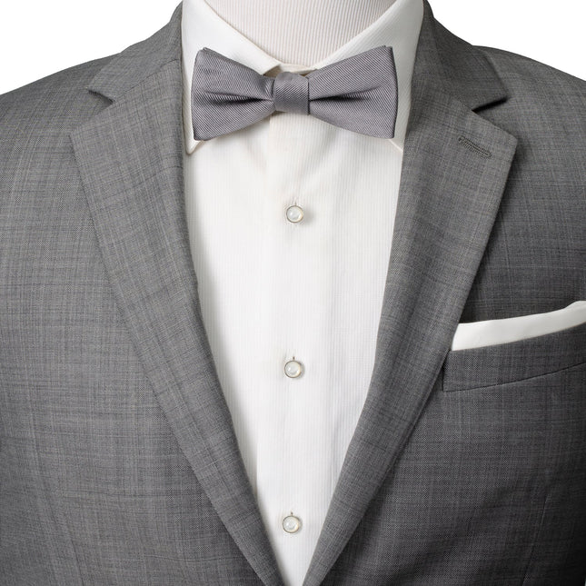 Sterling Silver Ribbed Mother of Pearl 5-Studs Ox and Bull Trading Co. Studs - Paul Malone.com