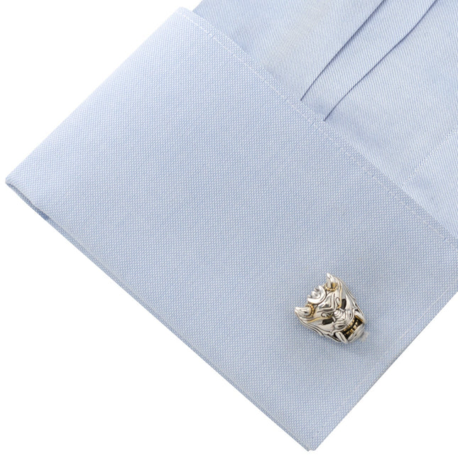 Samurai Mask Cufflinks Cufflinks.com Cufflinks - Paul Malone.com
