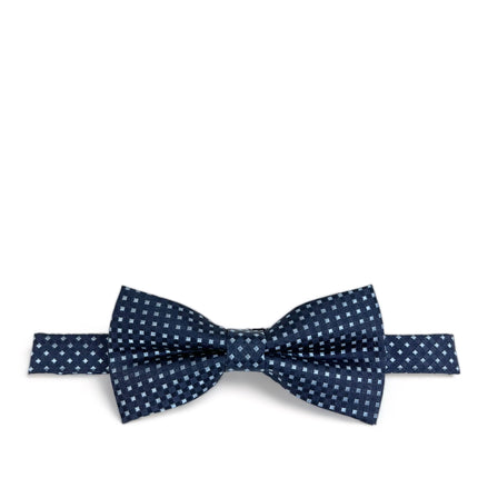Navy Blue Classic Diamond Patterned Bow Tie Paul Malone Bow Ties - Paul Malone.com