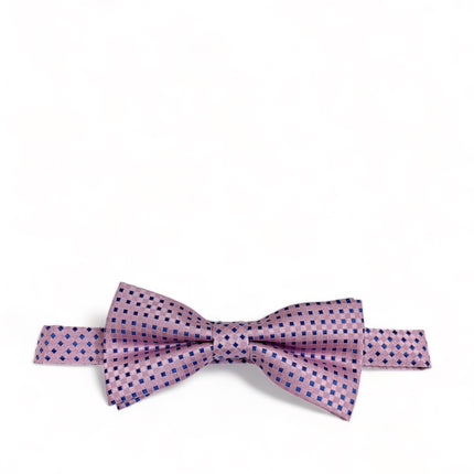Pink Classic Diamond Patterned Bow Tie Paul Malone Bow Ties - Paul Malone.com