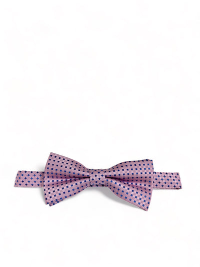Pink Classic Diamond Patterned Bow Tie Paul Malone Bow Ties - Paul Malone.com