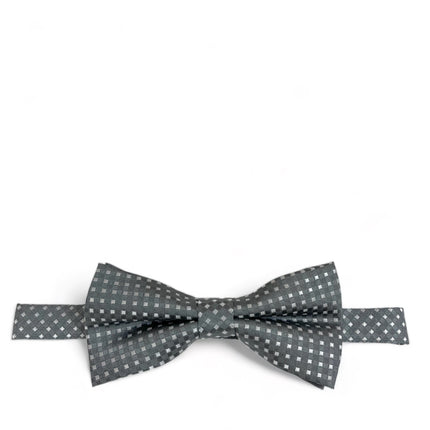 Grey Classic Diamond Patterned Bow Tie Paul Malone Bow Ties - Paul Malone.com