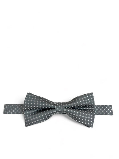 Grey Classic Diamond Patterned Bow Tie Paul Malone Bow Ties - Paul Malone.com