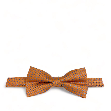 Orange Classic Diamond Patterned Bow Tie Paul Malone Bow Ties - Paul Malone.com