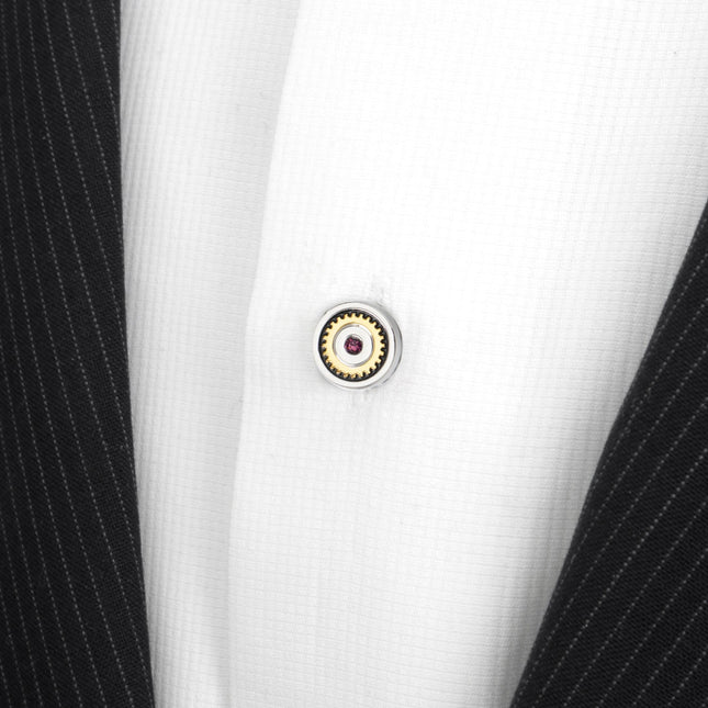 Gear Amethyst Stone 5-Studs Ox and Bull Trading Co. Studs - Paul Malone.com