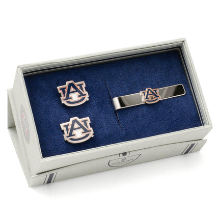 NCAA Auburn University Tigers Cufflinks and Tie Bar Gift Set NCAA Tie Bar Gift Set - Paul Malone.com