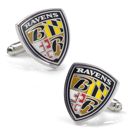 NFL Baltimore Ravens Shield Cufflinks NFL Cufflinks - Paul Malone.com