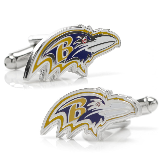 NFL Baltimore Ravens Cufflinks and Shield Tie Bar Gift Set