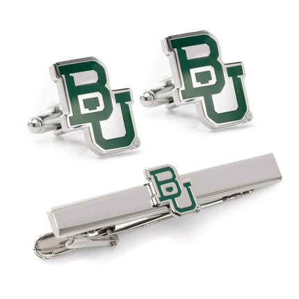 NCAA Baylor Bears Cufflinks & Tie Clip Gift Set NCAA Gift Set - Paul Malone.com