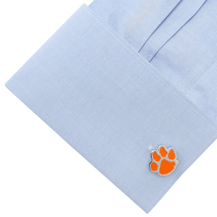 NCAA Clemson University Tigers Cufflinks & Tie Bar Gift Set NCAA Gift Set - Paul Malone.com