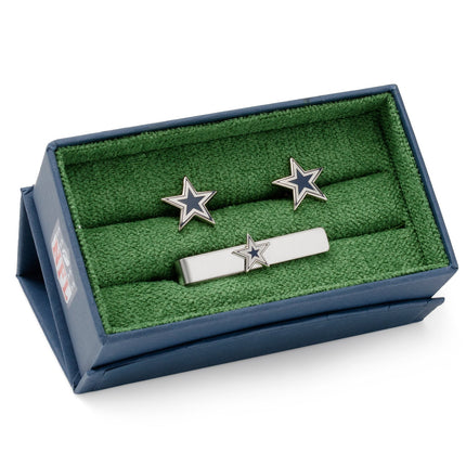 NFL Dallas Cowboys Cufflinks and Tie Clip Gift Set