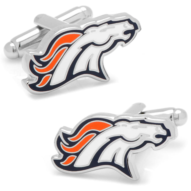 NFL Denver Broncos Cufflinks and Tie Bar Gift Set
