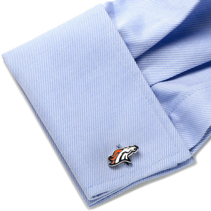 NFL Denver Broncos Cufflinks and Tie Bar Gift Set NFL Tie Bar Gift Set - Paul Malone.com