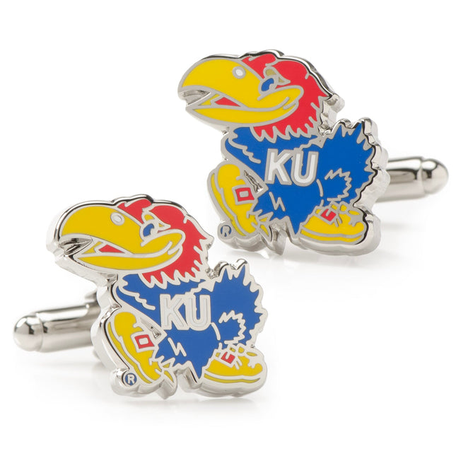 NCAA University of Kansas Jayhawks Cufflinks and Tie Bar Gift Set