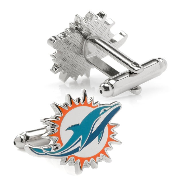 NFL Miami Dolphins Cufflinks and Tie Clip Gift Set