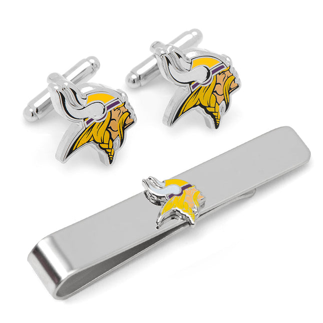 NFL Minnesota Vikings Cufflinks and Tie Clip Gift Set