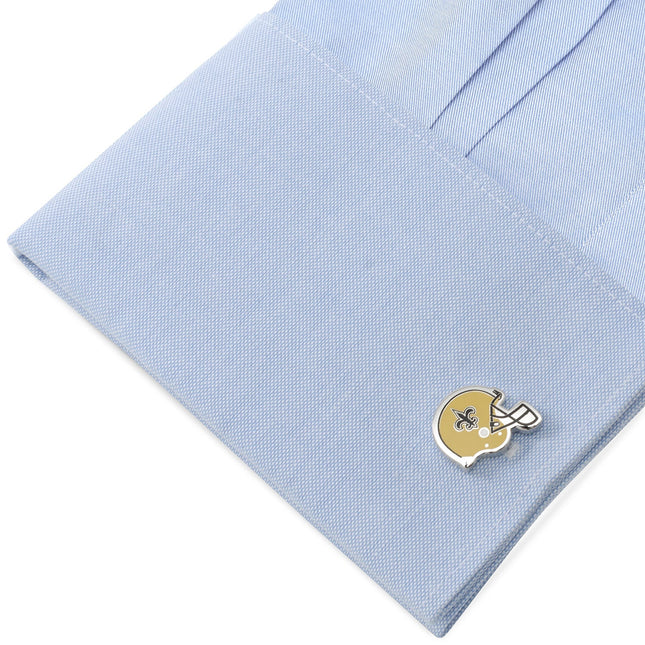 NFL New Orleans Saints Retro Helmet Cufflinks